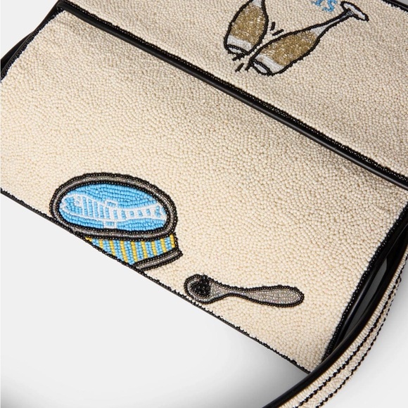 STAUD Hand Beaded Tommy Bag - Caviar - Picture 3 of 10